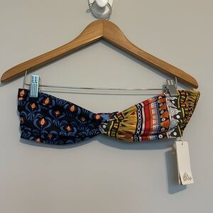 AGUA BENDITA Stacy Menfis Bandeau Bikini Top NWT